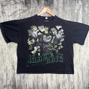 Vintage Y2K Popeye The Sailor T Shirt Men's XL Gangster Gambling Hip Hop Graphic